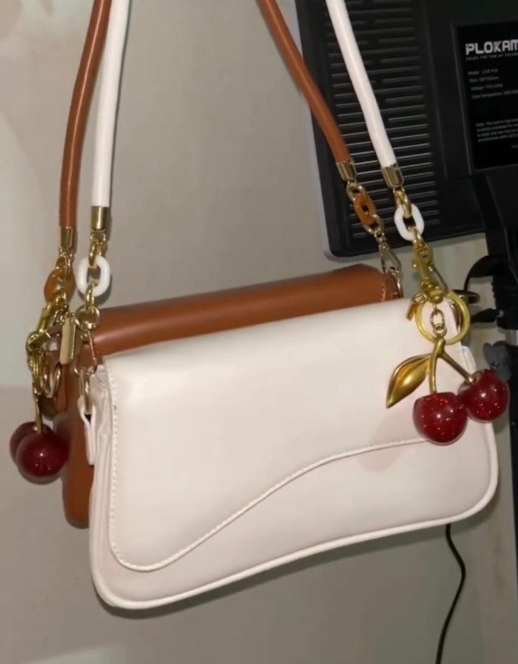 Girl's PU Leather Plain Shoulder Bag
